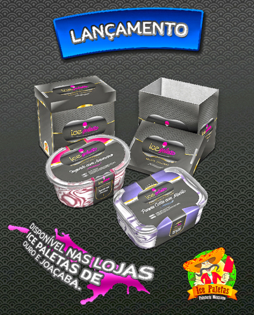 ICE GELATTO, NOVO PRODUTO DA ICE PALETAS, JÁ ESTÁ DISPONÍVEL NAS LOJAS DE JOAÇABA E OURO