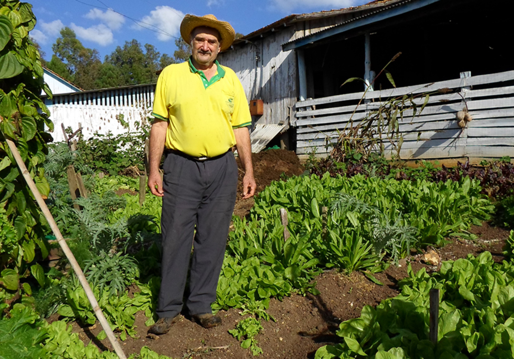 A satisfação em produzir o próprio alimento e de forma saudável