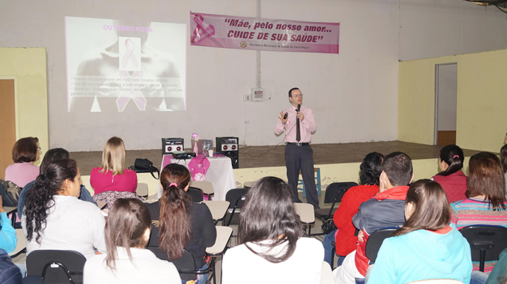 Palestra focando o Outubro Rosa é realizada em Cerro Negro