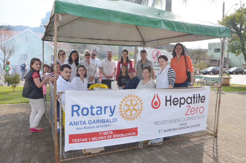 Rotary Club anitense engajado na campanha Hepatite Zero