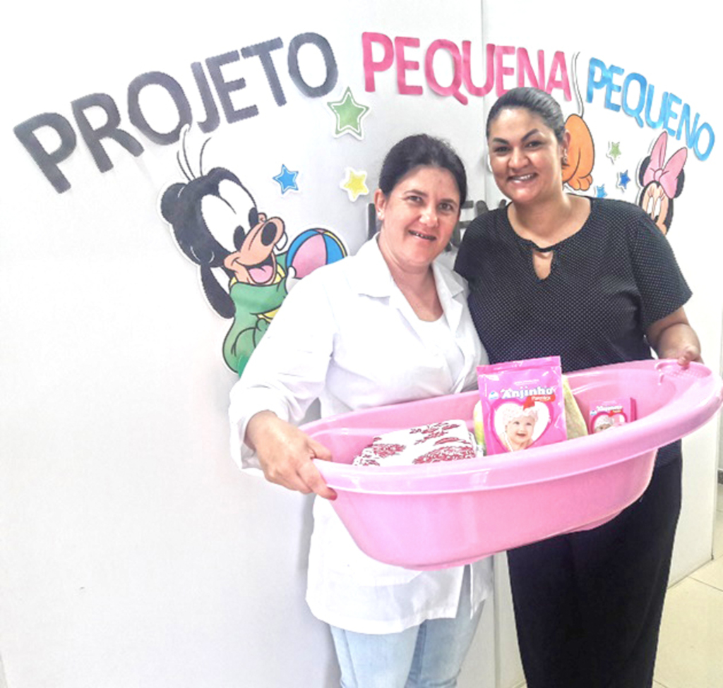 Gestantes acompanhadas na UBS de Ipira recebem Kit bebê