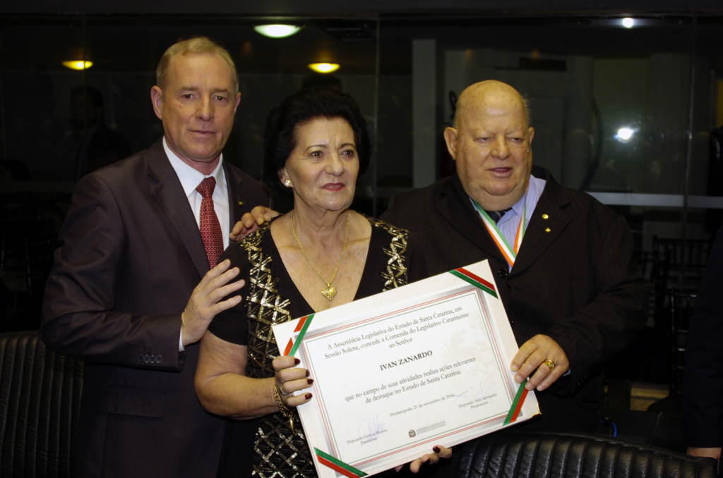Empresário Joaçabense, Ivan Zanardo, recebe Comenda do Legislativo Catarinense
