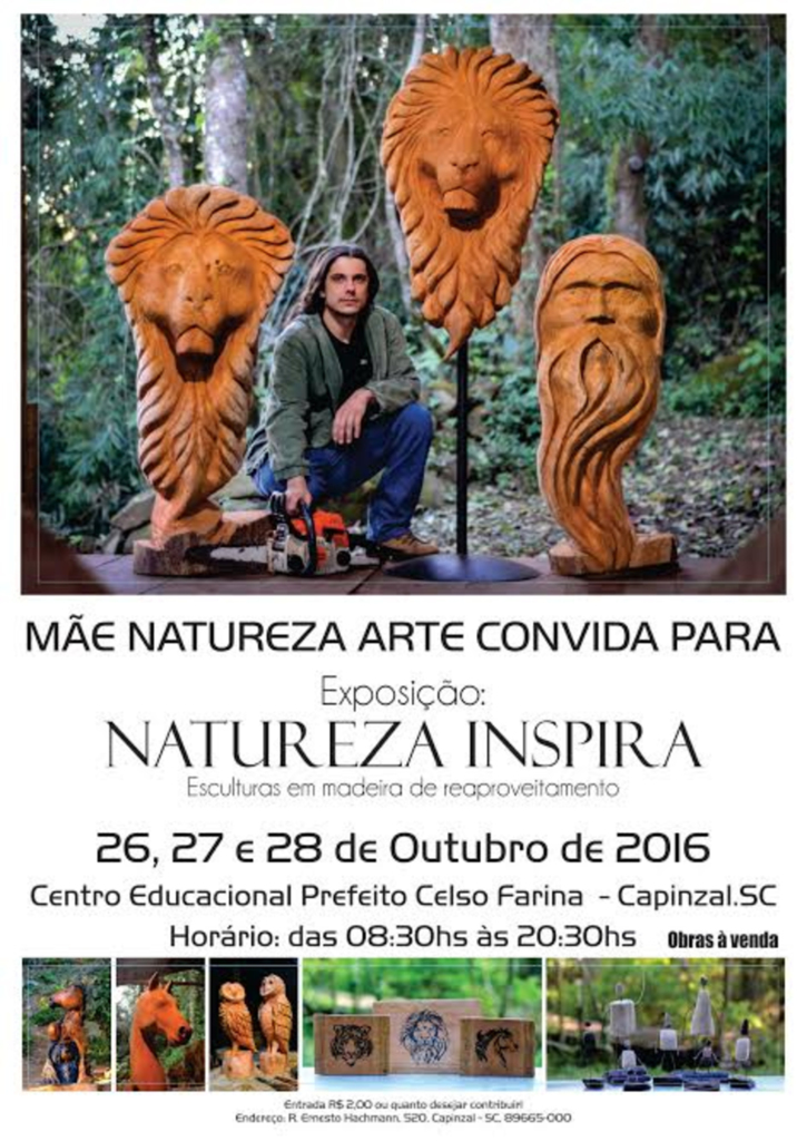 Exposição em Capinzal 'NATUREZA INSPIRA' idealizada e organizada pelo Mãe Natureza Arte