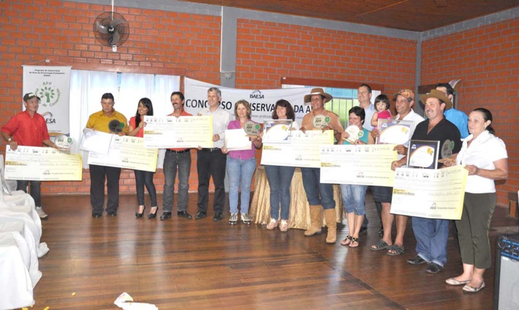 BAESA premia agricultores que protegem o meio ambiente