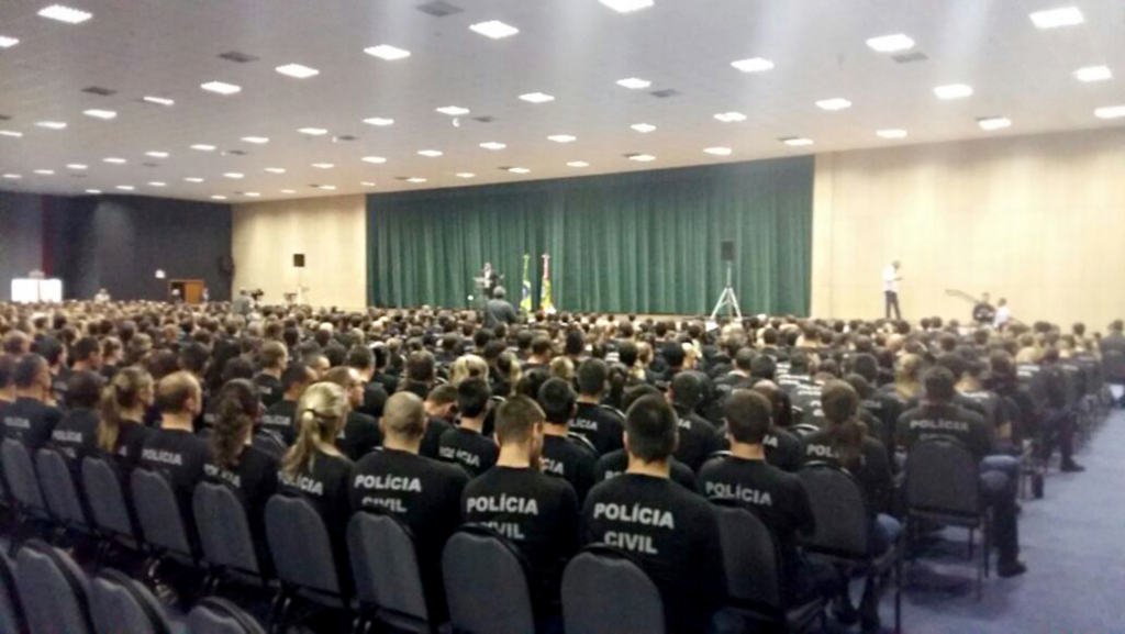 Governador palestra para 1,1 mil alunos do curso de formação da SSP