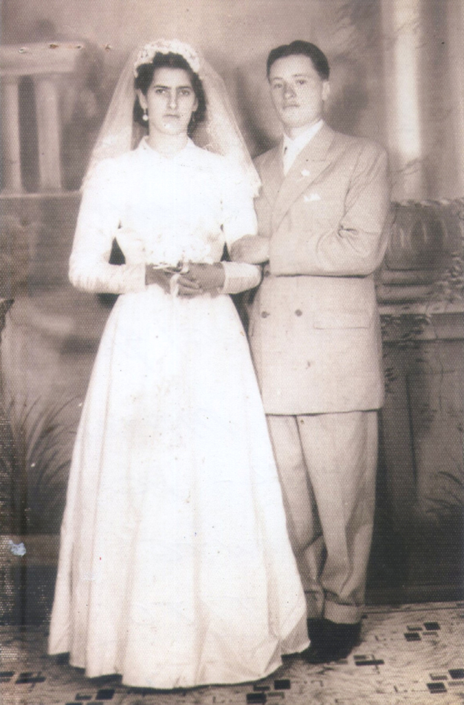  - Casamento de Eliseu Filipini e Irene Paggi realizado na Igreja Matriz São Paulo Apóstolo, na cidade de Capinzal (SC).