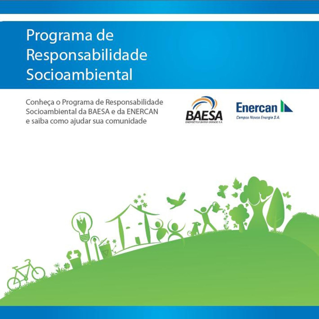 BAESA e ENERCAN lançam cartilha sobre Programa de Responsabilidade Socioambiental