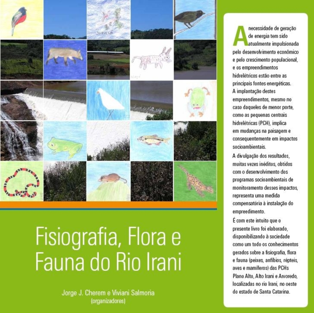 Livro relata dados ambientais do rio Irani