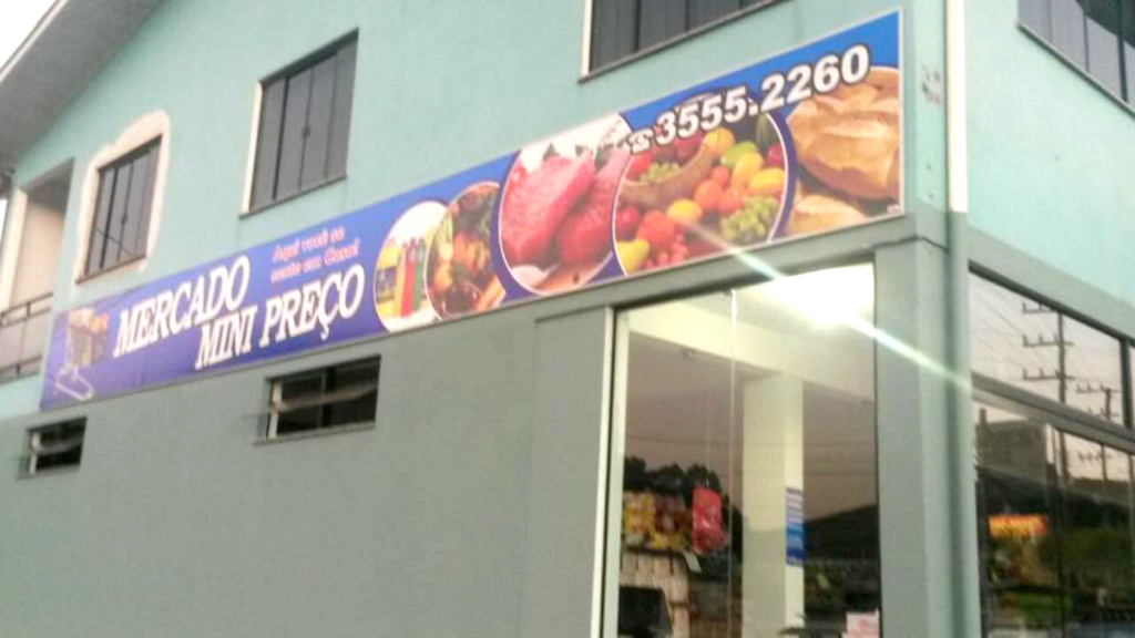  - Inovart presta serviços de comunicação visual ao Supermercado Mini Preço: novamente com atendimento em Capinzal