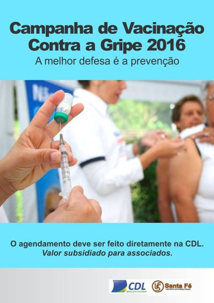 CDL Capinzal lança campanha de vacinação contra a gripe