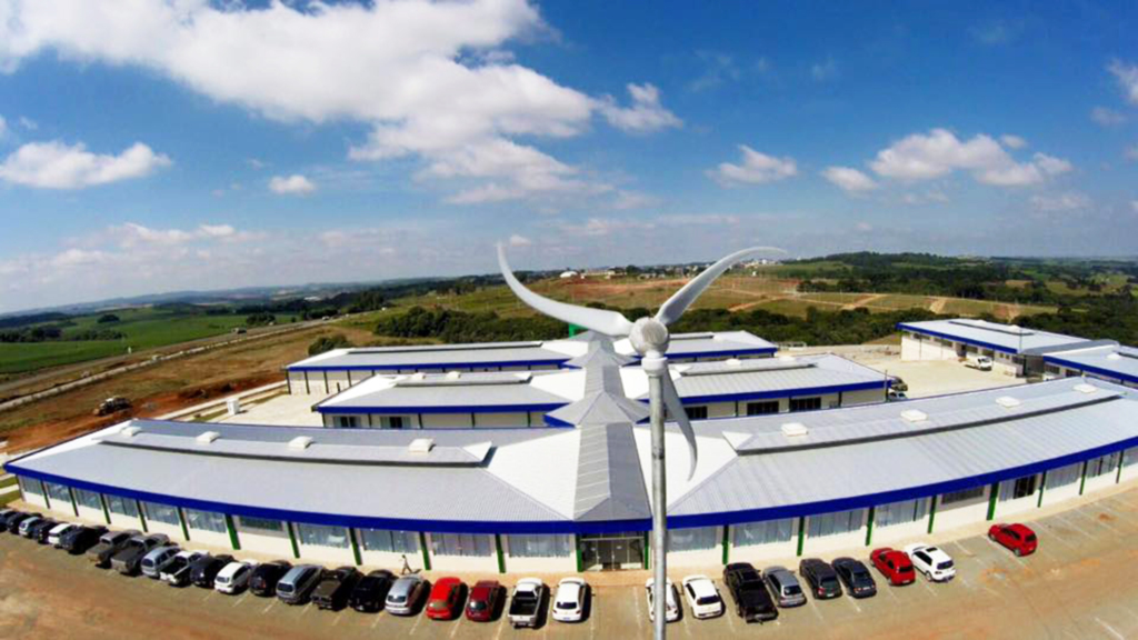  - Nova sede da Unoesc Campos Novos será inaugurada nesta quinta-feira (31) (Foto: Garcia Imagens Aéreas)