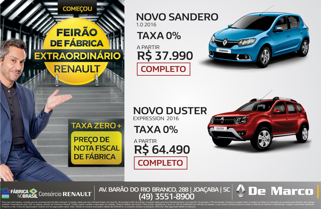 Grupo De Marco Renault recebe pela quarta vez, prêmio máximo de Perfomance e Qualidade