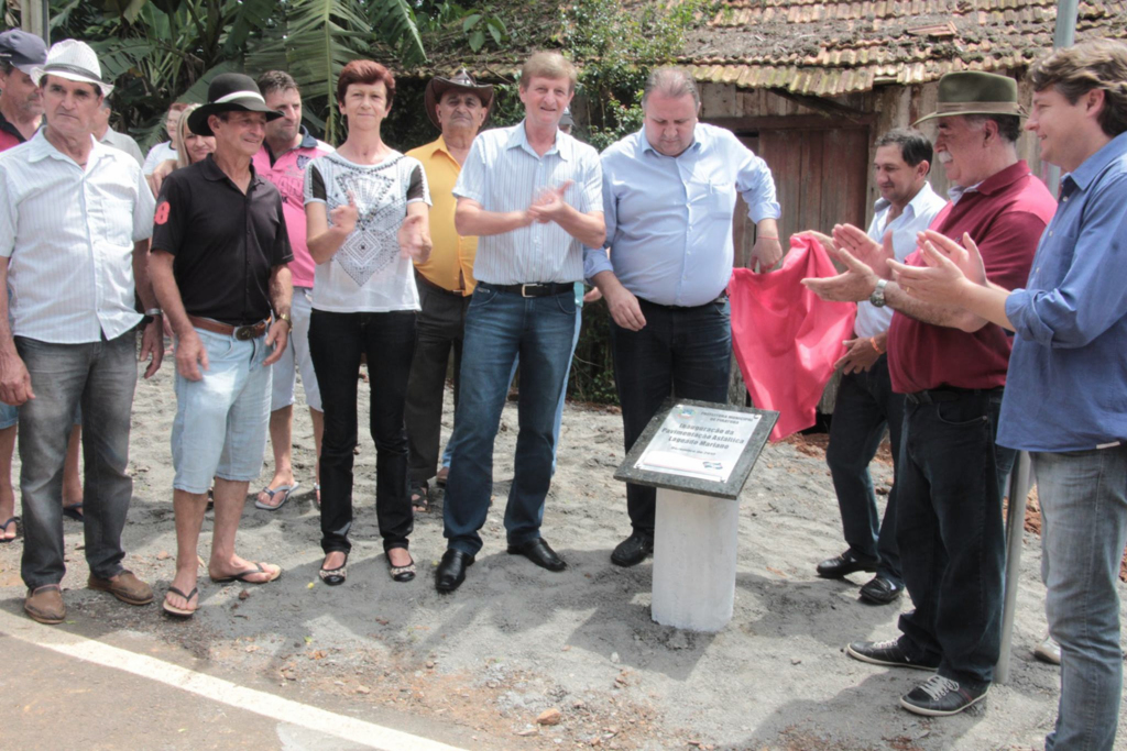 Prefeitura de Piratuba inaugura pavimentação no interior