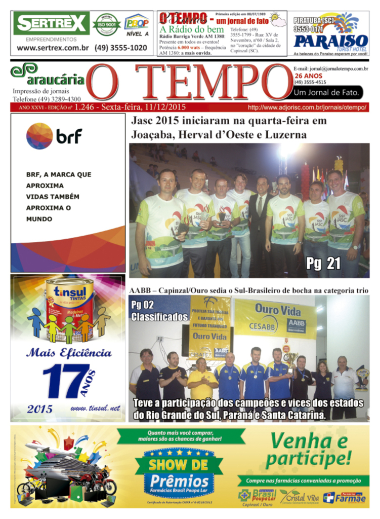 Edição de O TEMPO - um jornal de fato