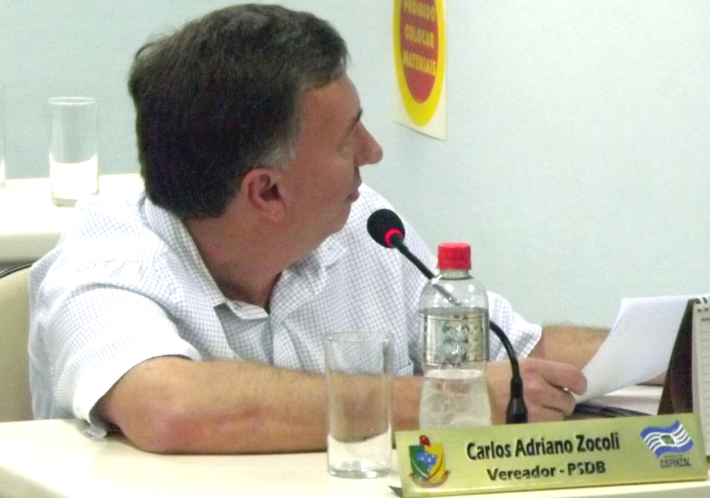 Vereador Adriano faz indicações a Prefeitura de Capinzal