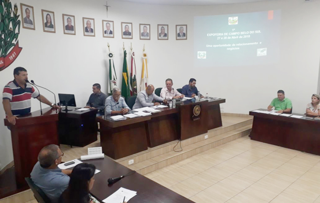 Expofeira de Campo Belo do Sul foi apresentada  na Câmara de Vereadores