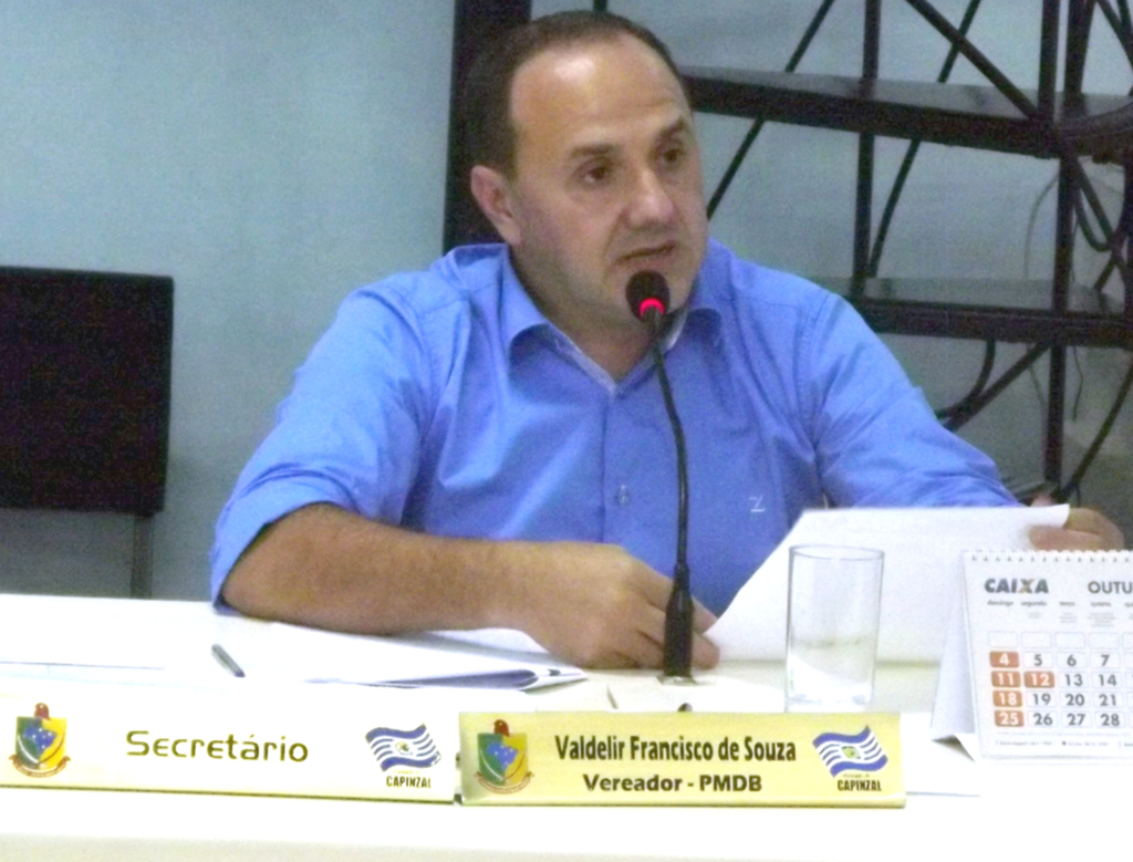  - Vereador Valdelir Francisco de Souza (PMDB).