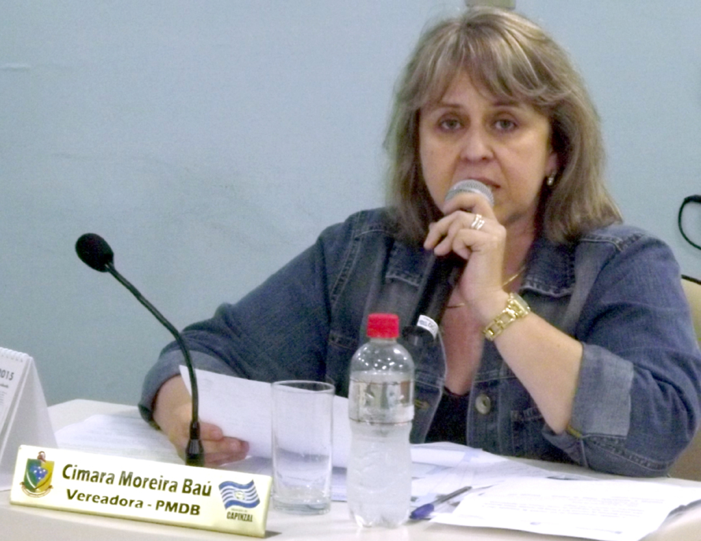  - Vereadora Cimara Moreira Baú (PMDB).