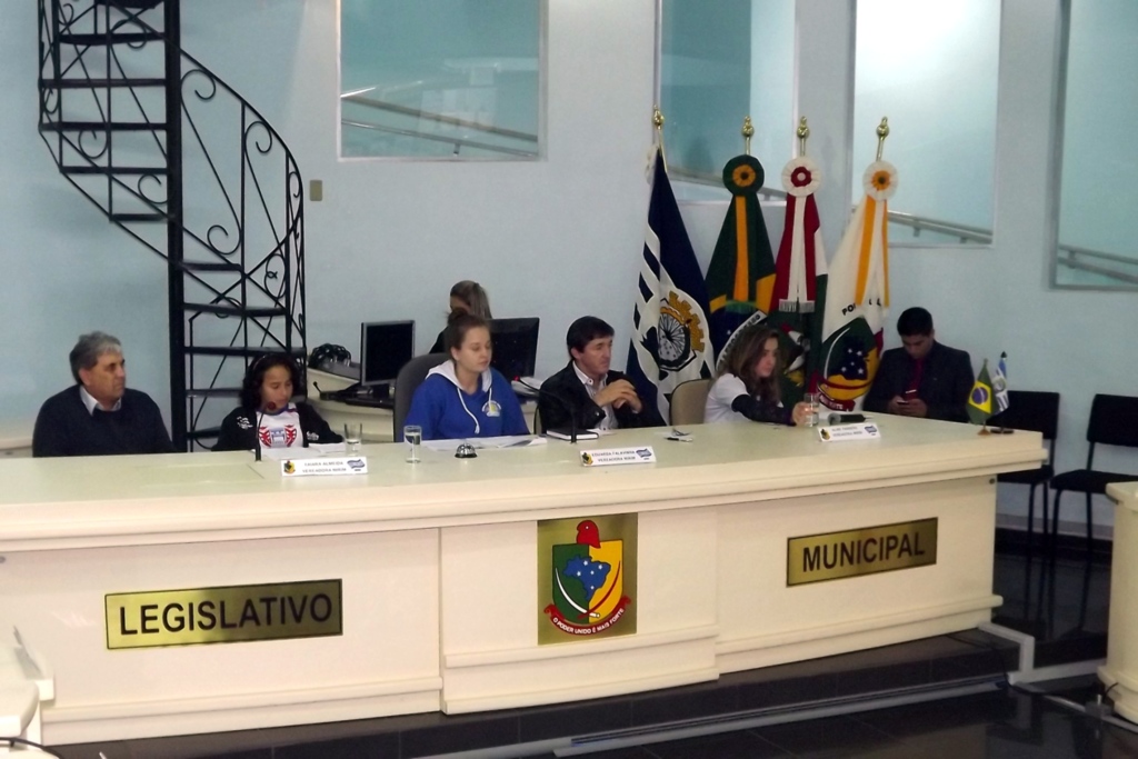 Sessão plenária dos Vereadores Mirins de Capinzal