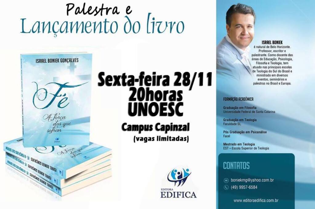 Palestra ?A Dimensão Terapêutica do Sofrimento?.