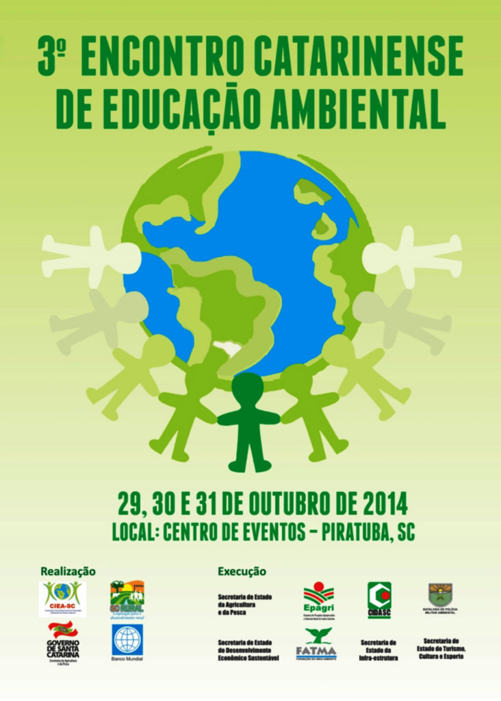 Encontro Catarinense de Educação Ambiental acontece nesta quarta-feira, 29, na cidade de  Piratuba