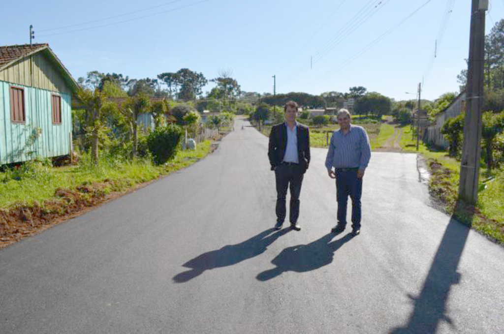 Prefeitura de Capinzal realiza obras de pavimentação asfáltica no Distrito Alto Alegre
