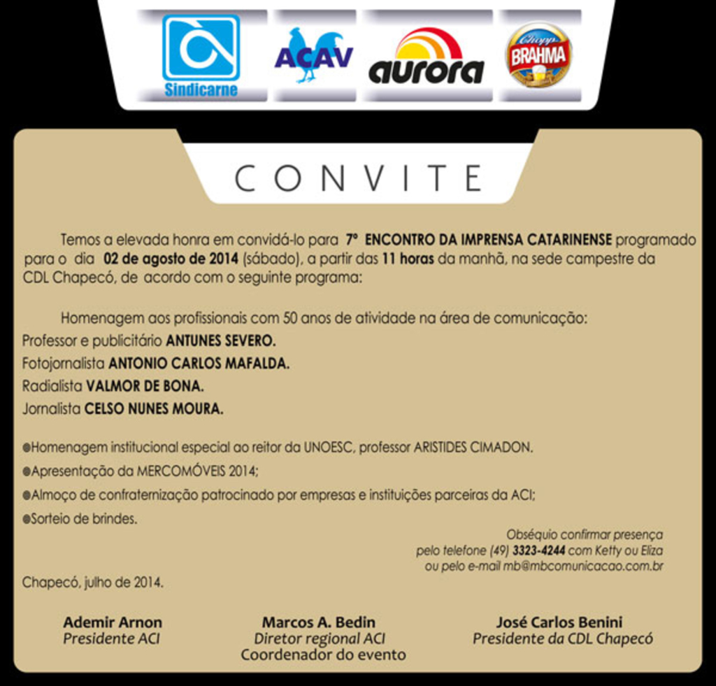 7º ENCONTRO DA IMPENSA CATARINENSE