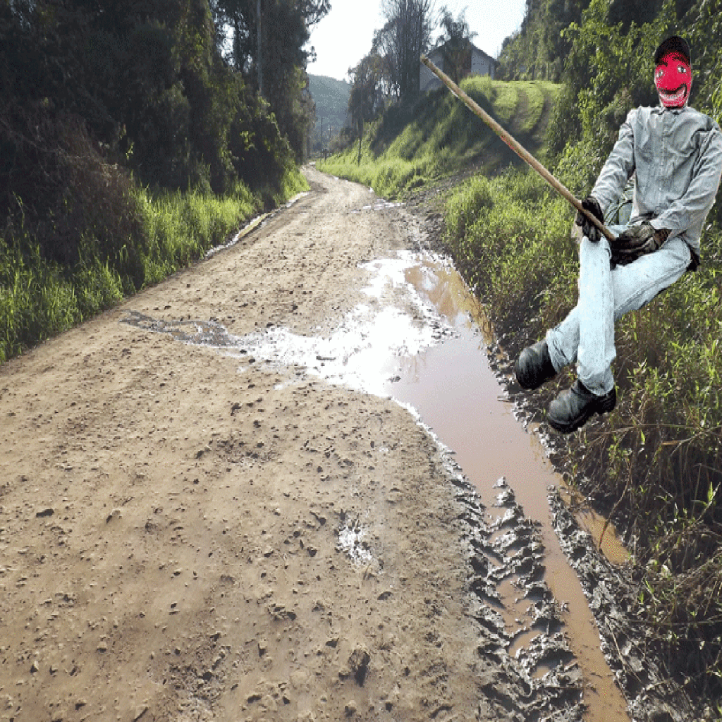 João Buracão no complicado acesso Ouro a Jaborá