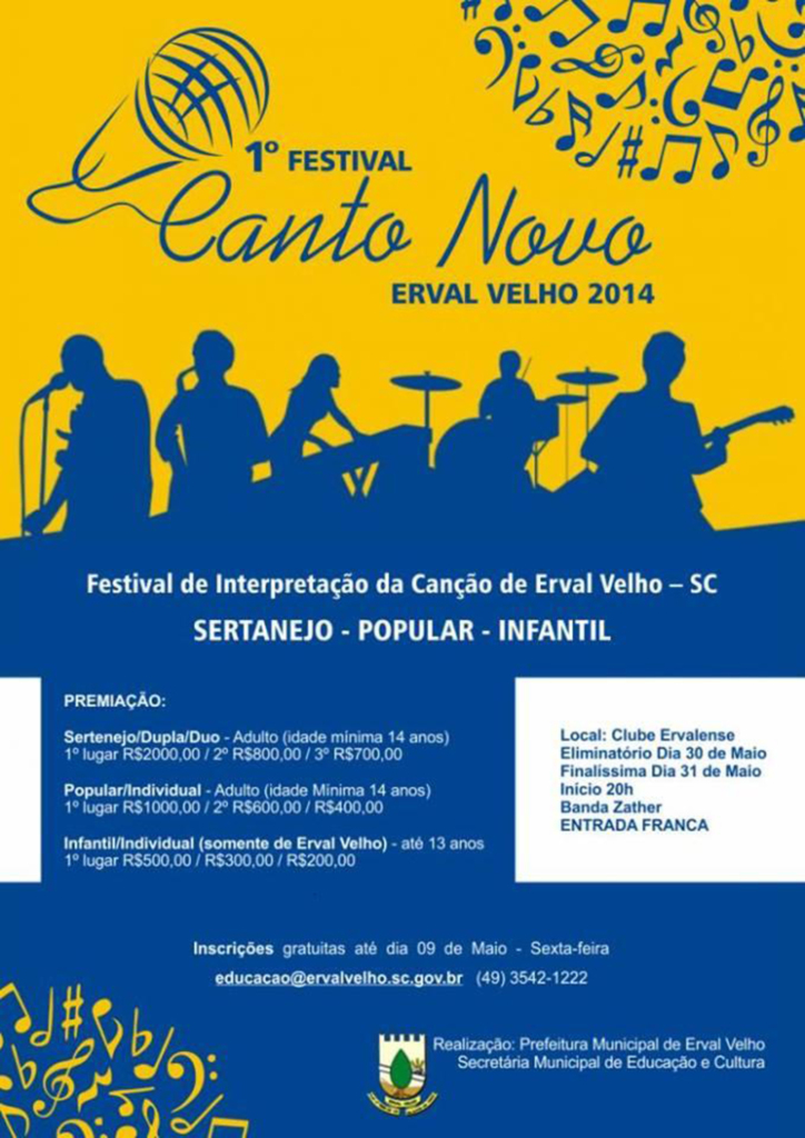 FIM DE SEMANA COM FESTIVAL EM ERVAL VELHO