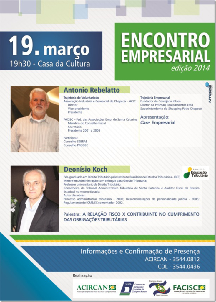 Encontro Empresarial acontece nesta quarta-feira (19)