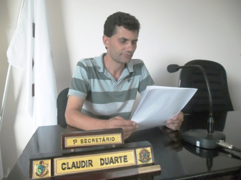 Vereador Claudir Duarte apresenta pedidos ao Executivo