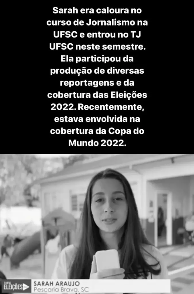  - Projeto lançou nota lamentando morte de estudante — Foto: Redes sociais/ Reprodução