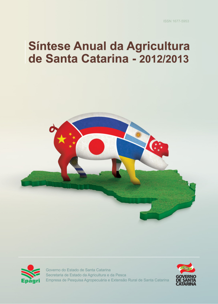 Síntese da agricultura catarinense 2012/13 será lançada nesta quarta-feira