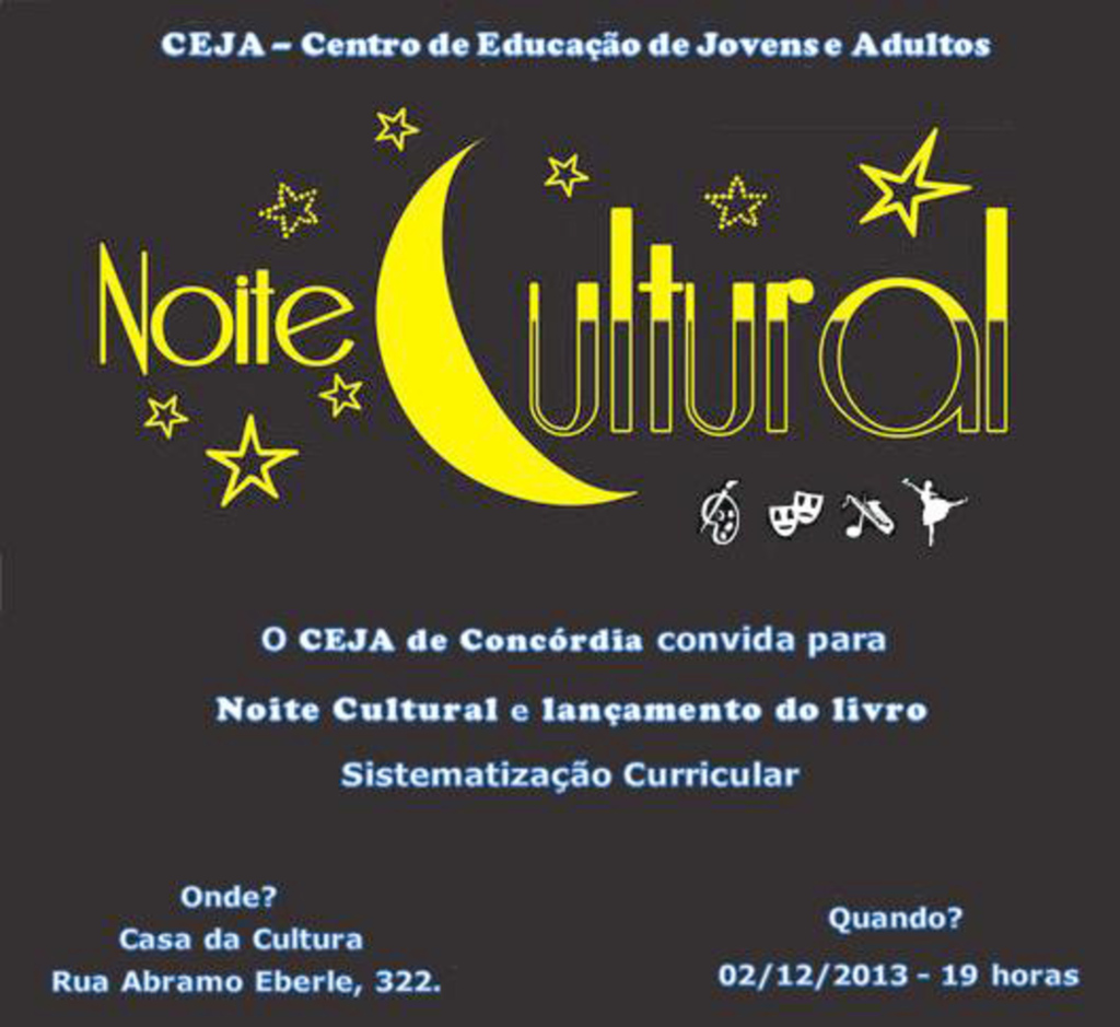 Ceja promove Noite Cultural e lançamento de livro