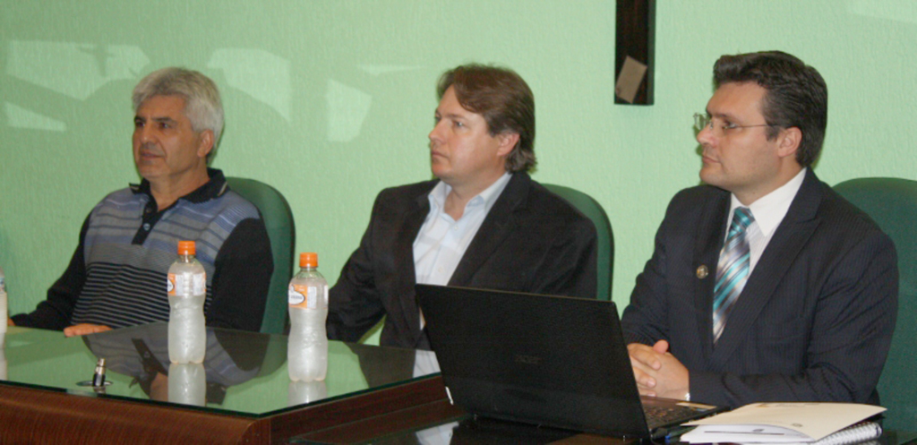  - Vereadores Éber Bundchen e Chico Lopes e o prefeito Mamão