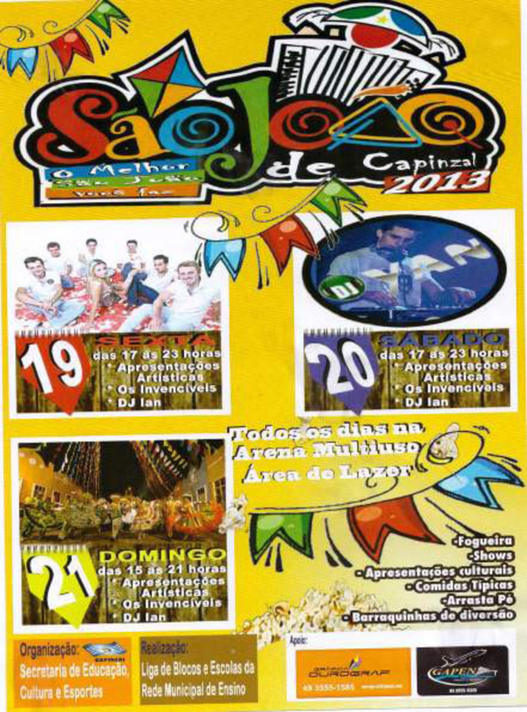 Preparativos da primeira edição da Festa de São João de Capinzal