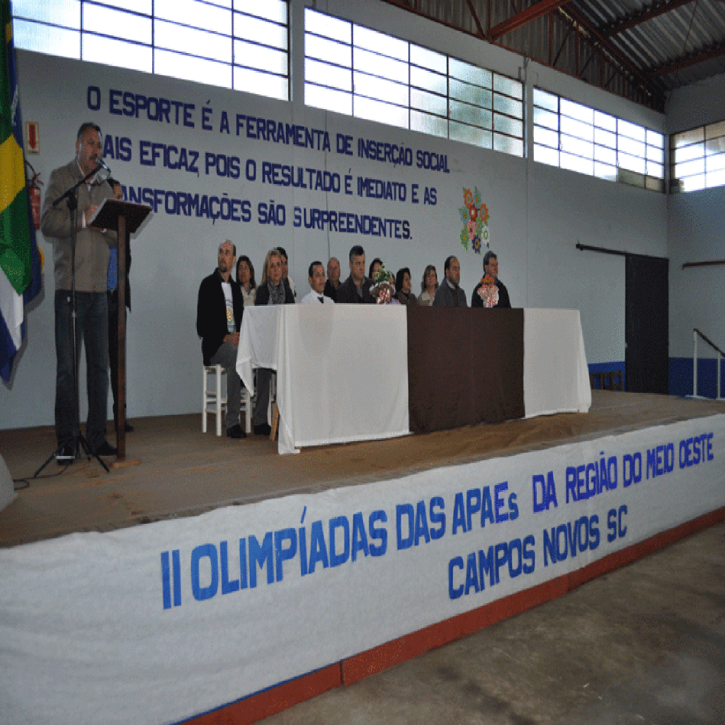 Campos Novos sedia II Olimpíadas das APAEs