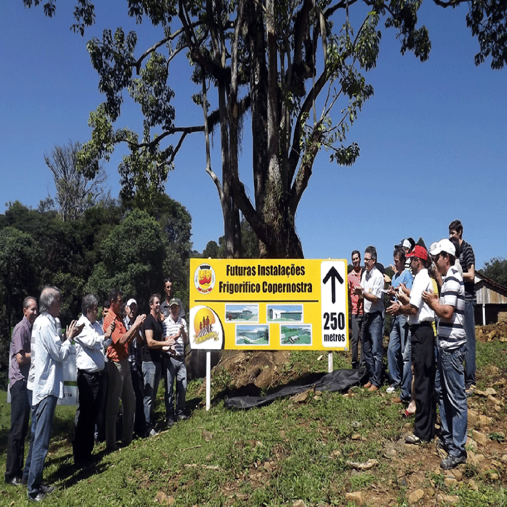 Lançamento das futuras instalações do Frigorífico Copernostra (município de Ouro)