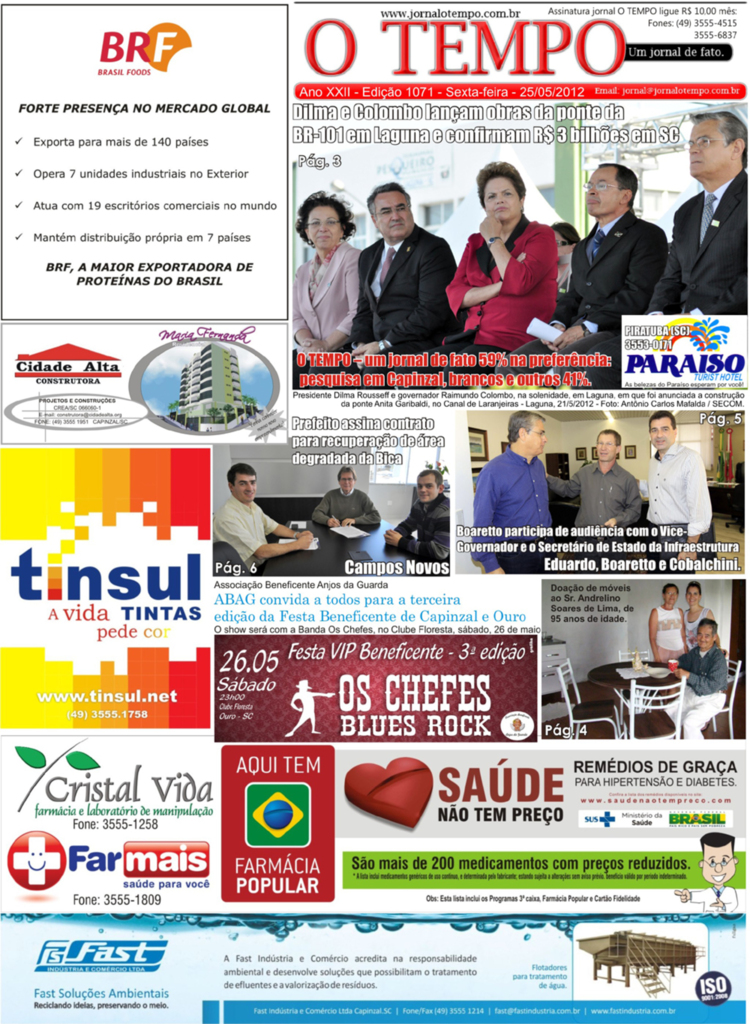 Edição 1.071 / Sexta-feira, 25 de maio de 2012.