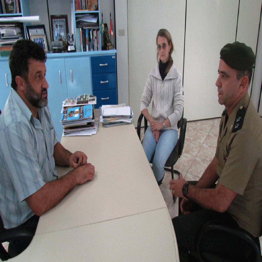Administração Municipal de Ipira recebe Delegado da Junta de Serviço Militar de Joaçaba