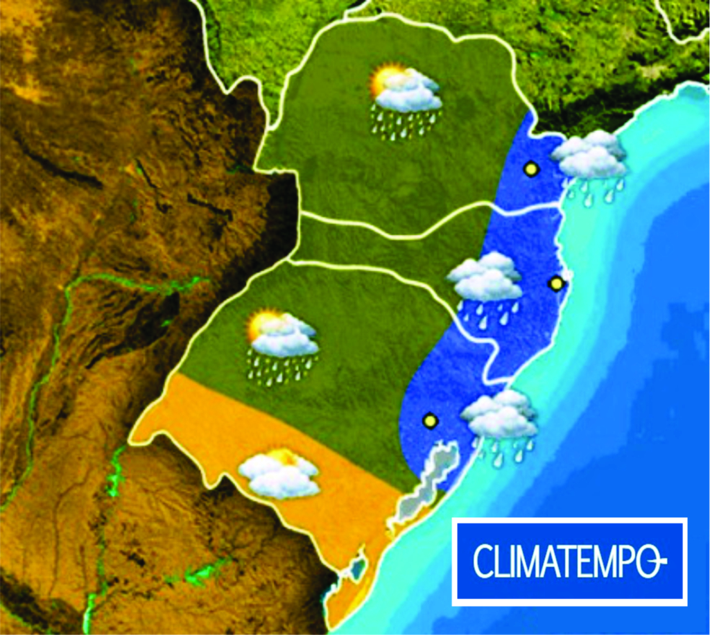 Chuvas e temperaturas baixas chegam ao Rio Grande do Sul