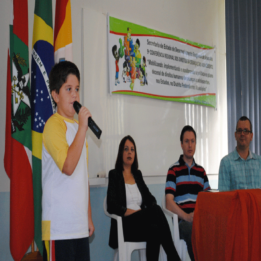 LUZERNA SEDIA CONFERÊNCIA REGIONAL DOS DIREITOS DA CRIANÇA E DO ADOLESCENTE