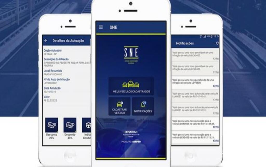 Aplicativo oferece desconto de 40% em multas e informações para condutores