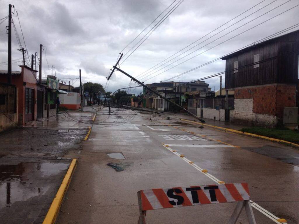 Zona Sul tem 9,4 mil clientes sem luz após temporal