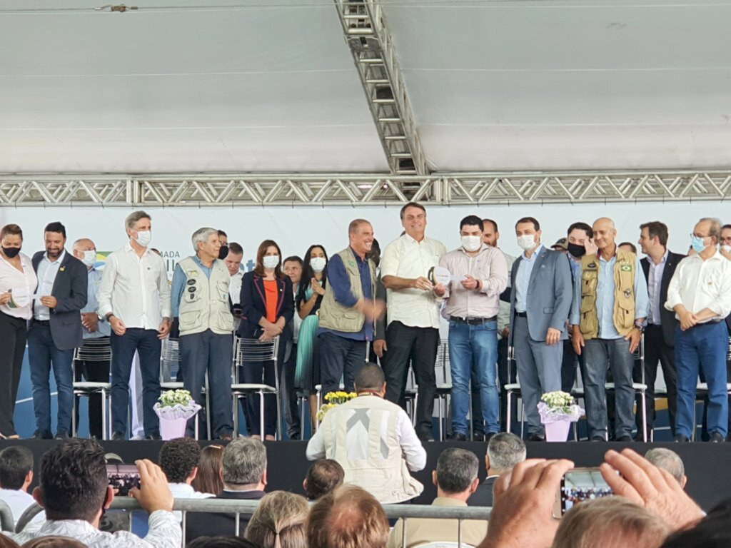 Fotos: Assessoria Parlamentar - A solenidade acontece na Academia Nacional da Polícia Rodoviária Federal, em Florianópolis e contou com a presença do presidente Jair Bolsonaro e do Ministro da Cidadania, Onyx Lorenzoni.