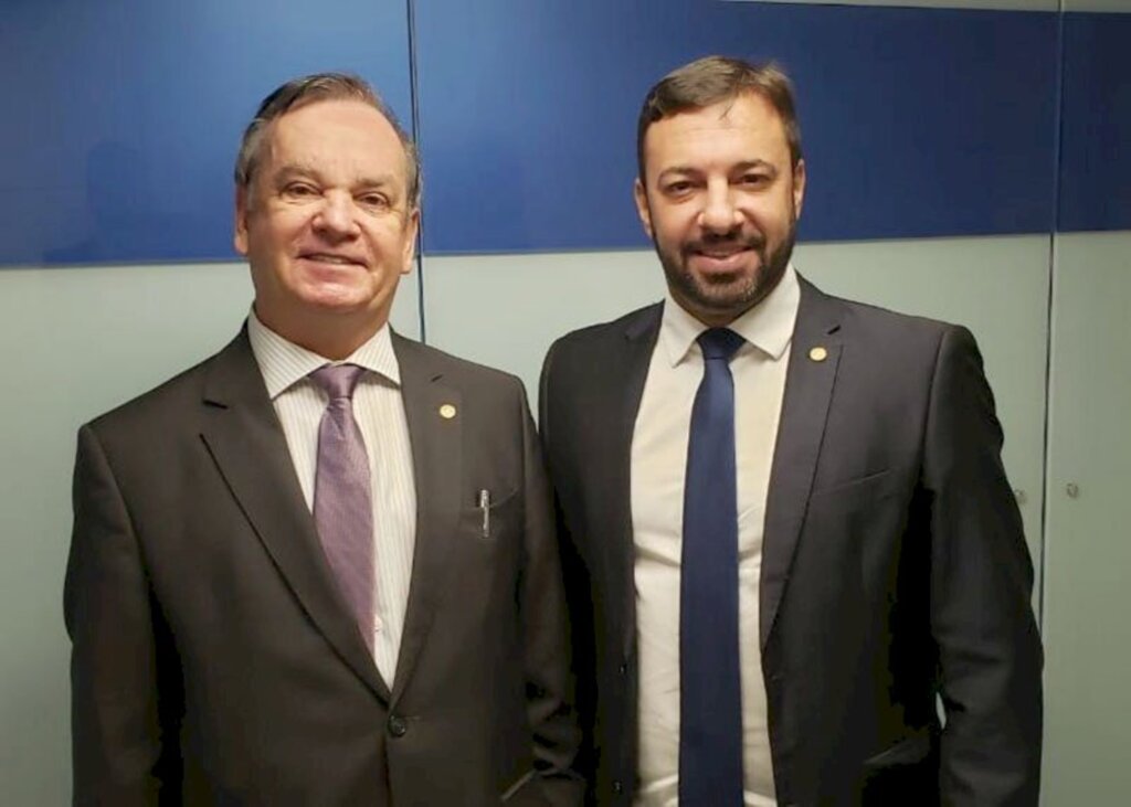  - Deputado federal Rogério Peninha Mendonça (MDB) e o deputado Daniel Freitas (PSL).