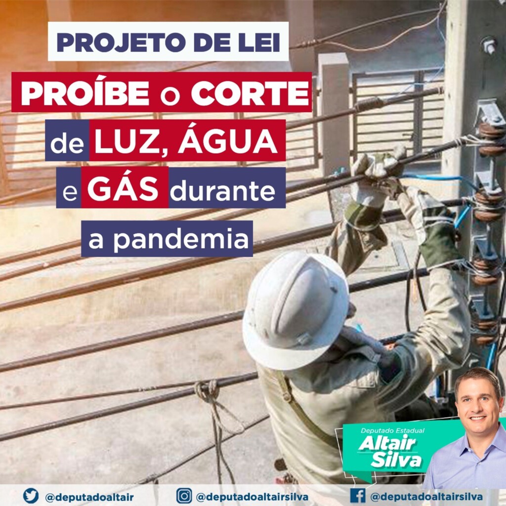 Altair Silva apresenta proposta para proibir corte de água e luz em SC durante pandemia