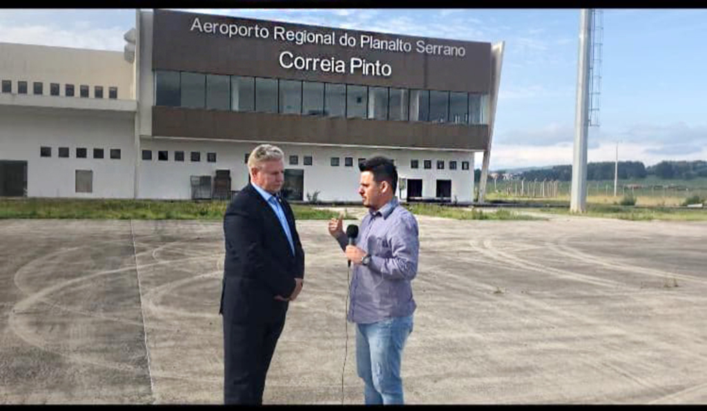 Deputado Berlanda comemora liberação do Aeroporto de Correia Pinto