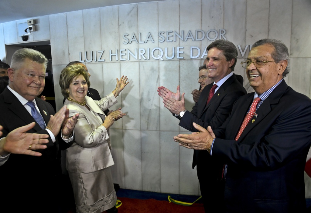 Sala Senador Luiz Henrique da Silveira é inaugurada no Senado