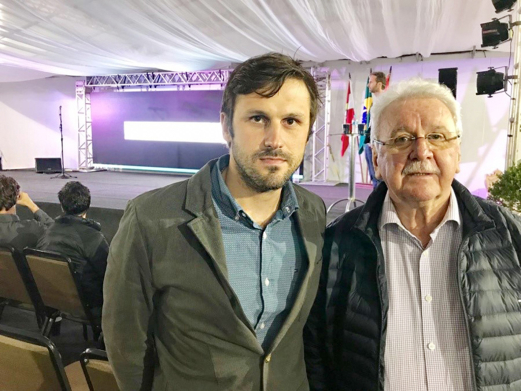 Sopelsa, com o Presidente da ACCB, Félix Muraro Júnior